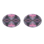 Grey Pink Module  Cufflinks (Oval) Front(Pair)