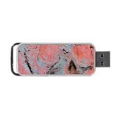 Pink Arabesque Portable Usb Flash (two Sides) by kaleidomarblingart