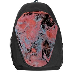 Pink Arabesque Backpack Bag by kaleidomarblingart