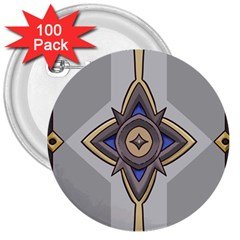 Abiogenisis 3  Buttons (100 Pack)  by sacredsymbology