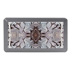 Turquoise Black Arabesque Repeats Memory Card Reader (Mini)