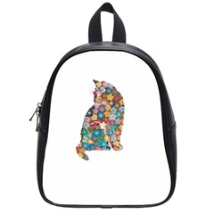 Flower Cat School Bag (small) by LW323