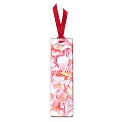 Cherry Blossom Cascades Abstract Floral Pattern Pink White  Small Book Marks by CrypticFragmentsDesign