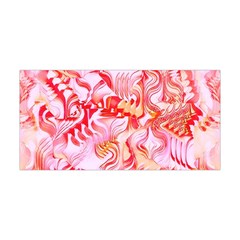 Cherry Blossom Cascades Abstract Floral Pattern Pink White  Yoga Headband by CrypticFragmentsDesign