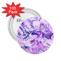 Hydrangea Blossoms Fantasy Gardens Pastel Pink And Blue 2 25  Buttons (100 Pack)  by CrypticFragmentsDesign