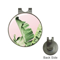 Palm Leaves On Pink Hat Clips With Golf Markers by goljakoff