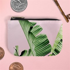 Palm Leaves On Pink Mini Coin Purse by goljakoff