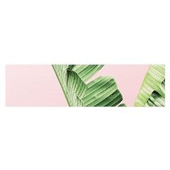 Palm Leaves On Pink Satin Scarf (oblong) by goljakoff