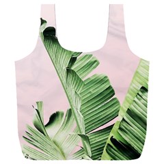 Palm Leaves On Pink Full Print Recycle Bag (xxl) by goljakoff