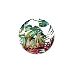 Tropical Leaves Golf Ball Marker by goljakoff