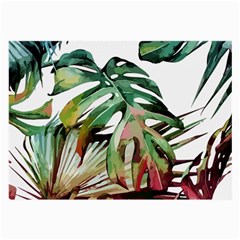 Tropical Leaves Large Glasses Cloth by goljakoff