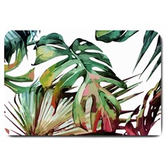 Tropical Leaves Large Doormat  by goljakoff