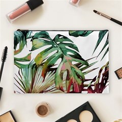 Tropical Leaves Cosmetic Bag (large) by goljakoff