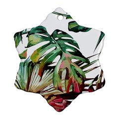 Tropical Leaves Ornament (snowflake) by goljakoff