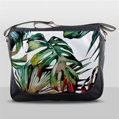 Tropical Leaves Messenger Bag by goljakoff