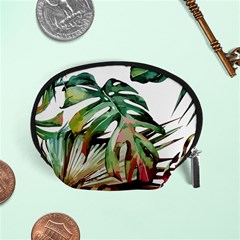 Tropical Leaves Accessory Pouch (small) by goljakoff