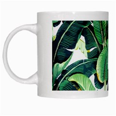 Banana Leaves White Mugs