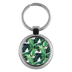 Banana Leaves Key Chain (round) by goljakoff