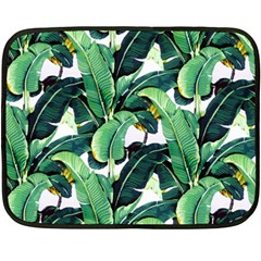 Banana Leaves Fleece Blanket (mini) by goljakoff