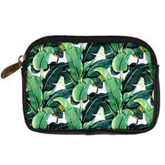 Banana Leaves Digital Camera Leather Case by goljakoff