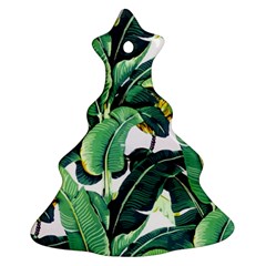 Banana Leaves Christmas Tree Ornament (two Sides) by goljakoff