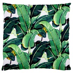 Banana Leaves Large Cushion Case (two Sides) by goljakoff