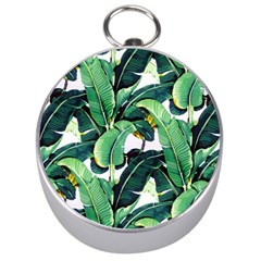 Banana Leaves Silver Compasses by goljakoff