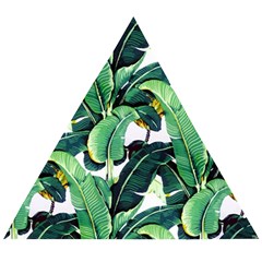 Banana Leaves Wooden Puzzle Triangle by goljakoff