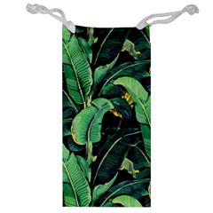 Night Banana Leaves Jewelry Bag by goljakoff