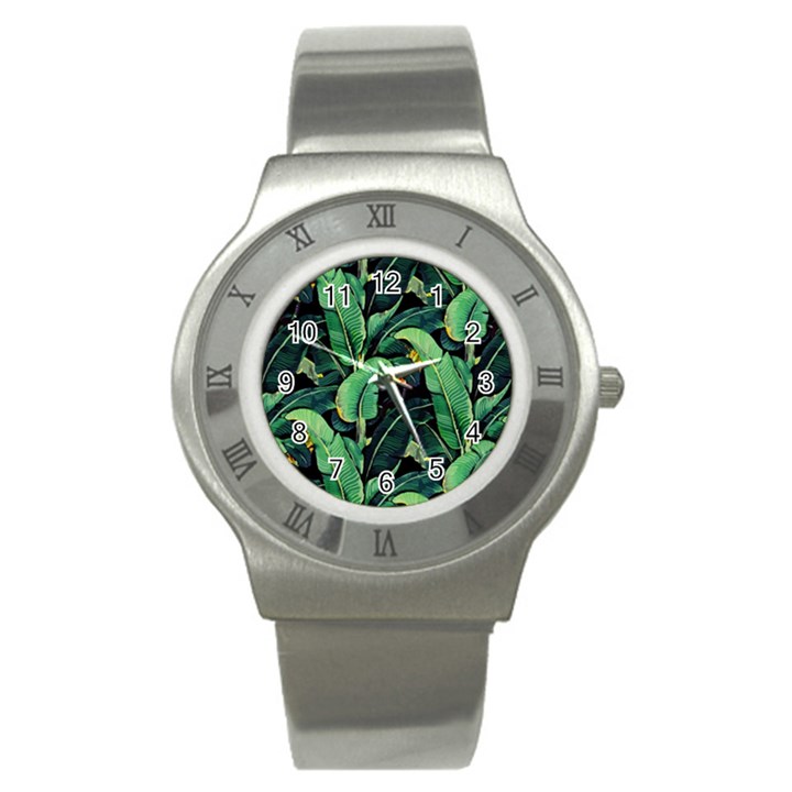 Night banana leaves Stainless Steel Watch