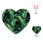 Night banana leaves Playing Cards Single Design (Heart) Front