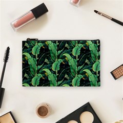 Night Banana Leaves Cosmetic Bag (small) by goljakoff