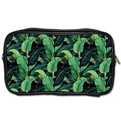 Night Banana Leaves Toiletries Bag (two Sides) by goljakoff