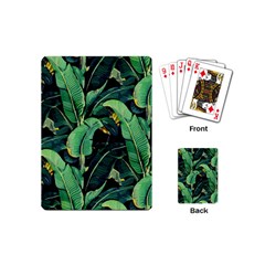 Night Banana Leaves Playing Cards Single Design (mini) by goljakoff