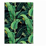 Night banana leaves Small Garden Flag (Two Sides) Front