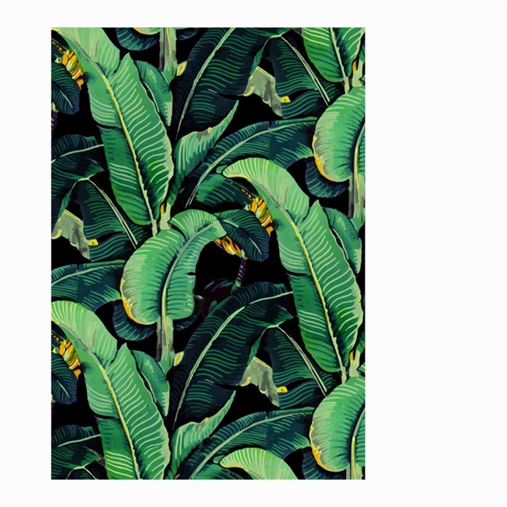 Night banana leaves Small Garden Flag (Two Sides)