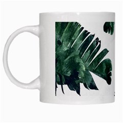 Banana Leaves White Mugs by goljakoff