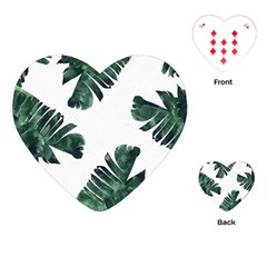 Banana Leaves Playing Cards Single Design (heart) by goljakoff