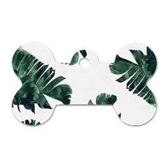 Banana Leaves Dog Tag Bone (one Side) by goljakoff