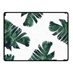 Banana Leaves Fleece Blanket (small) by goljakoff