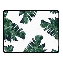 Banana Leaves Double Sided Fleece Blanket (small)  by goljakoff