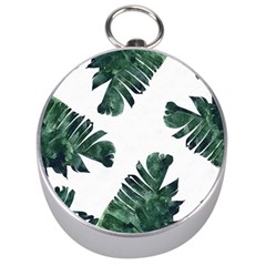 Banana Leaves Silver Compasses by goljakoff