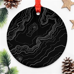 Topography Map Ornament (round) by goljakoff