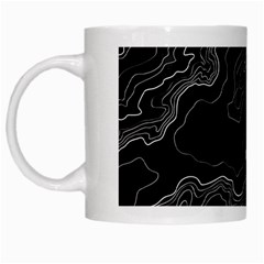 Topography Map White Mugs by goljakoff