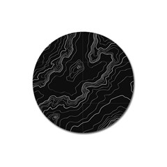 Topography Map Magnet 3  (round) by goljakoff