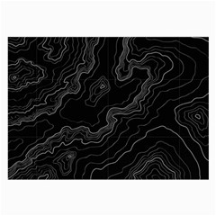 Topography Map Large Glasses Cloth (2 Sides) by goljakoff