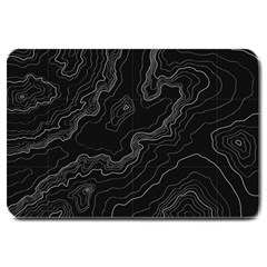 Topography Map Large Doormat  by goljakoff