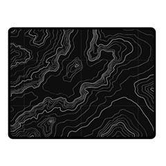 Topography Map Double Sided Fleece Blanket (small)  by goljakoff