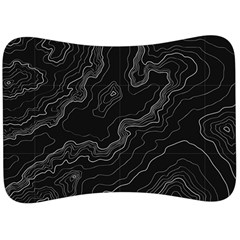 Topography Map Velour Seat Head Rest Cushion by goljakoff