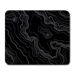 Black Topography Large Mousepads by goljakoff